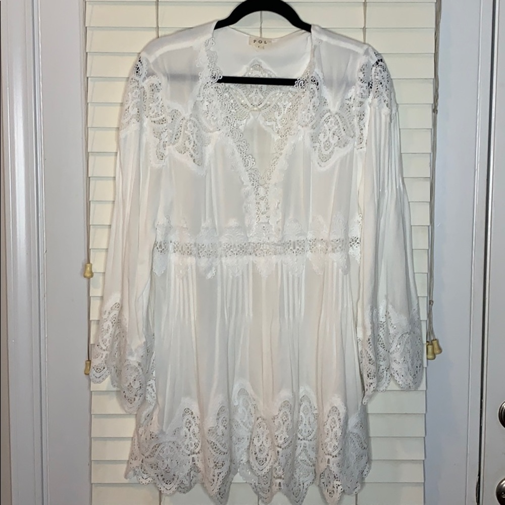 POL EUC white tunic | Size L